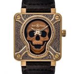 Unique Bronze Dials BELL & ROSS BR01 Burning Skull Bronze Replica Watches